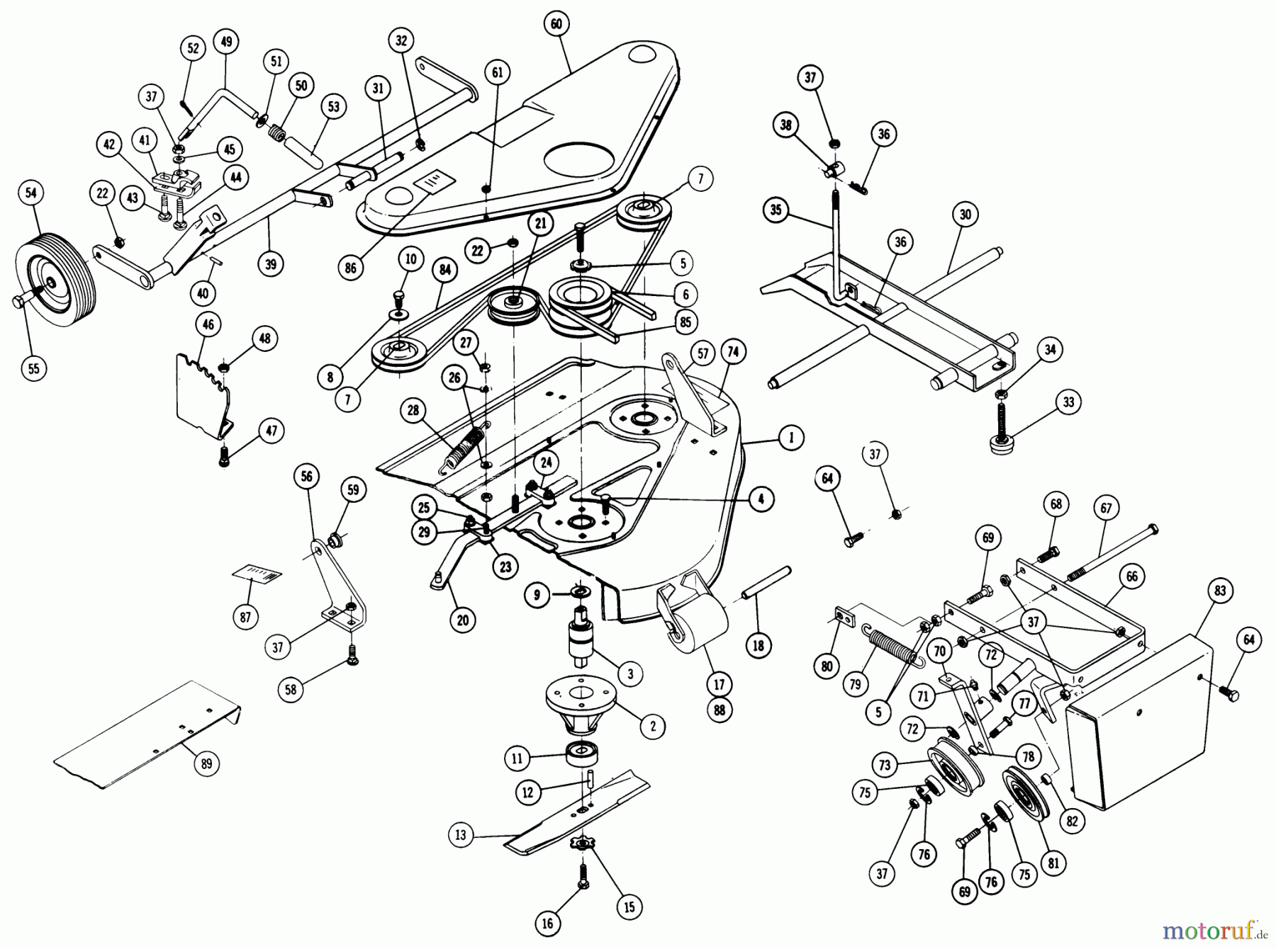  Toro Neu Mowers, Deck Assembly Only 5-0602 - Toro 36