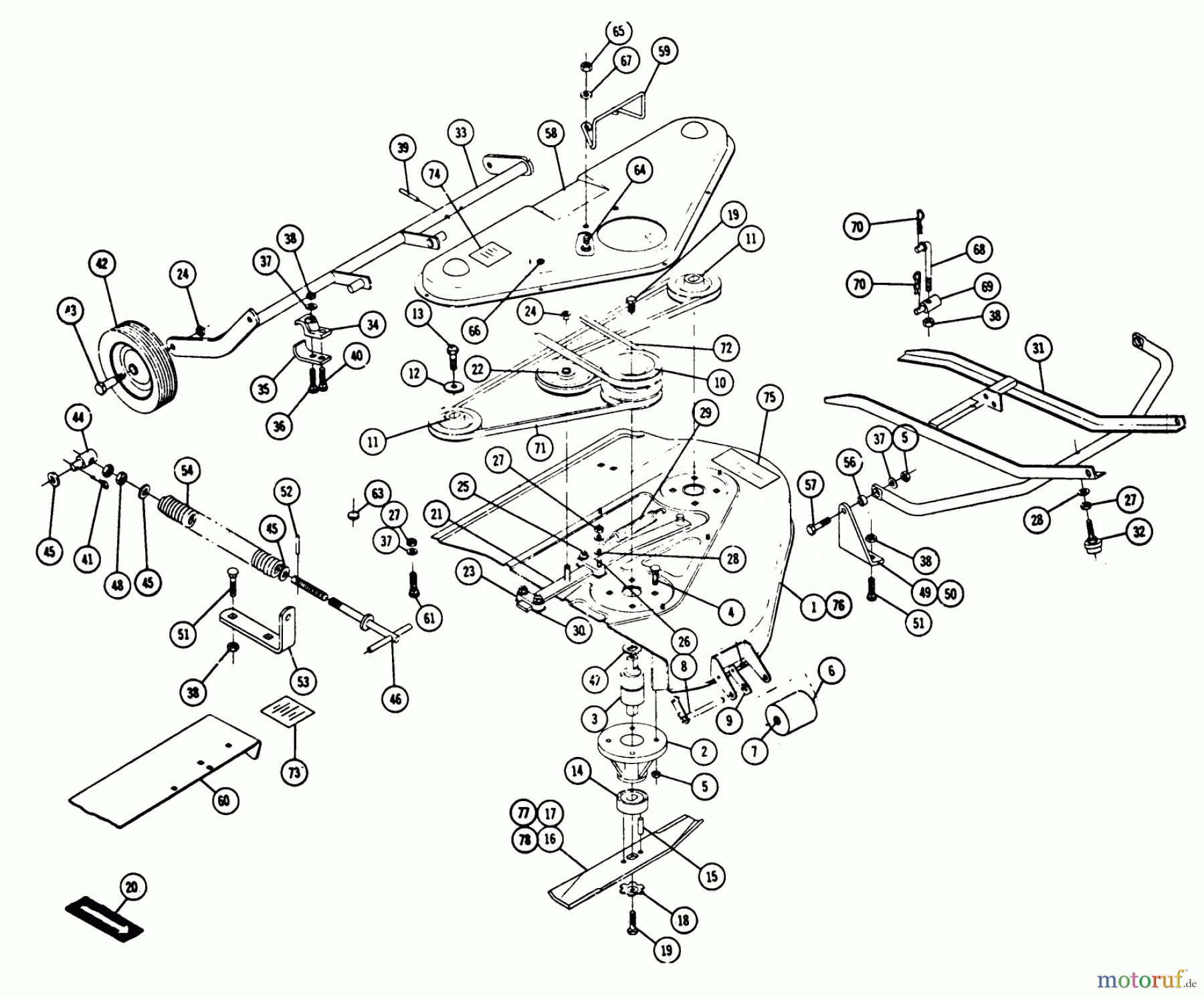 Toro Neu Mowers, Deck Assembly Only 5-0702 - Toro 36