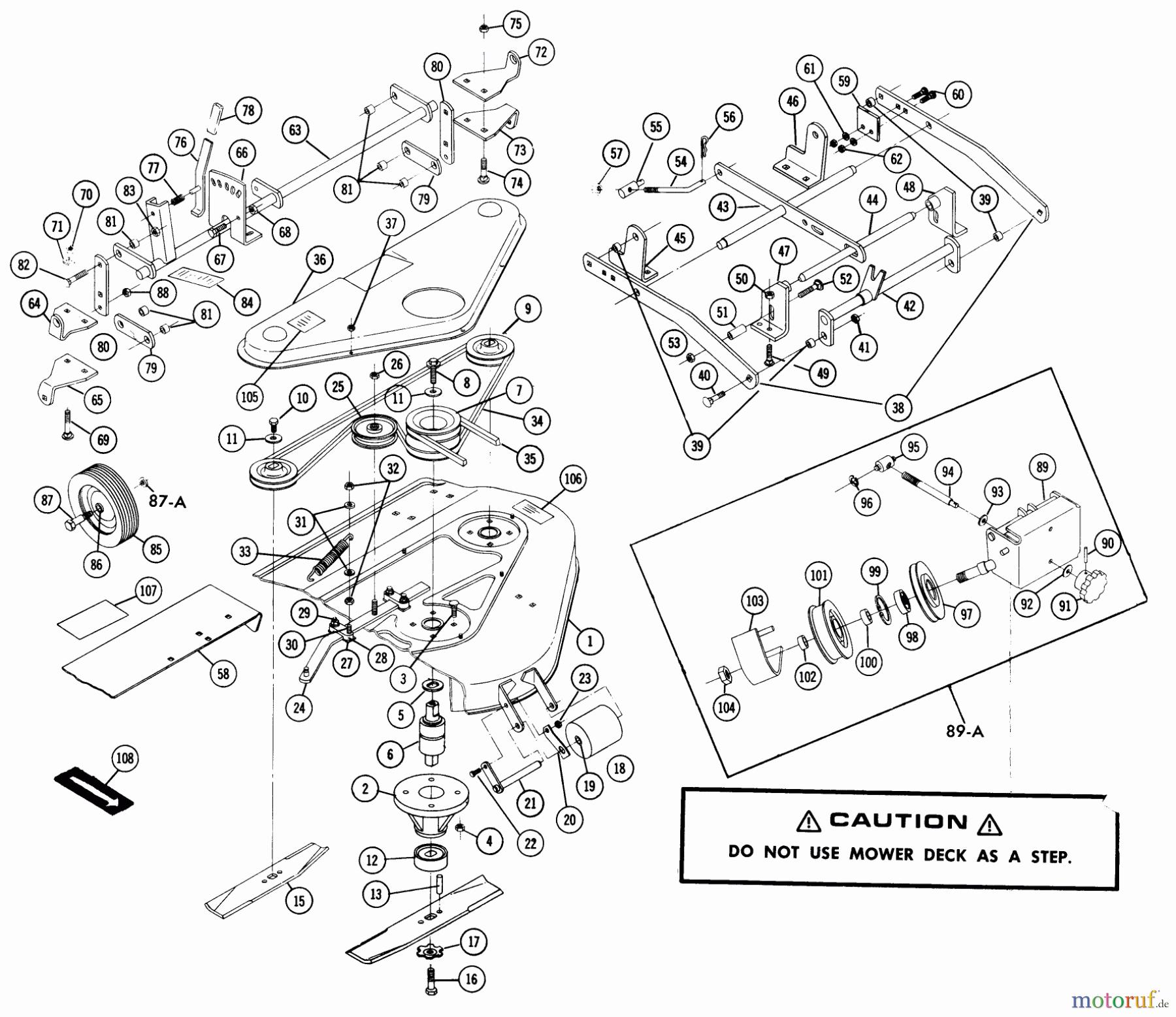 Toro Neu Mowers, Deck Assembly Only 5-0622 - Toro 36