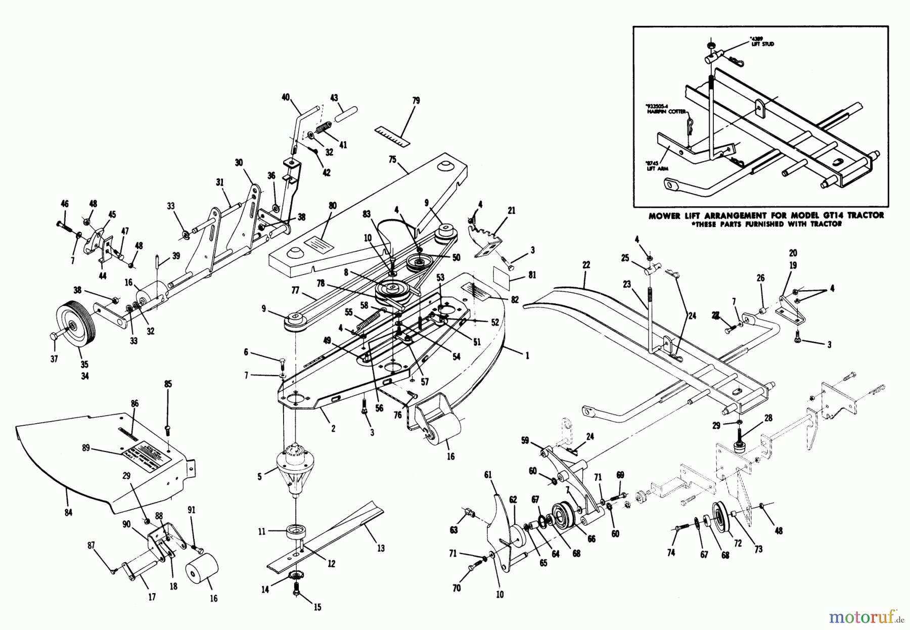 Toro Neu Mowers, Deck Assembly Only 5-1201 - Toro 48