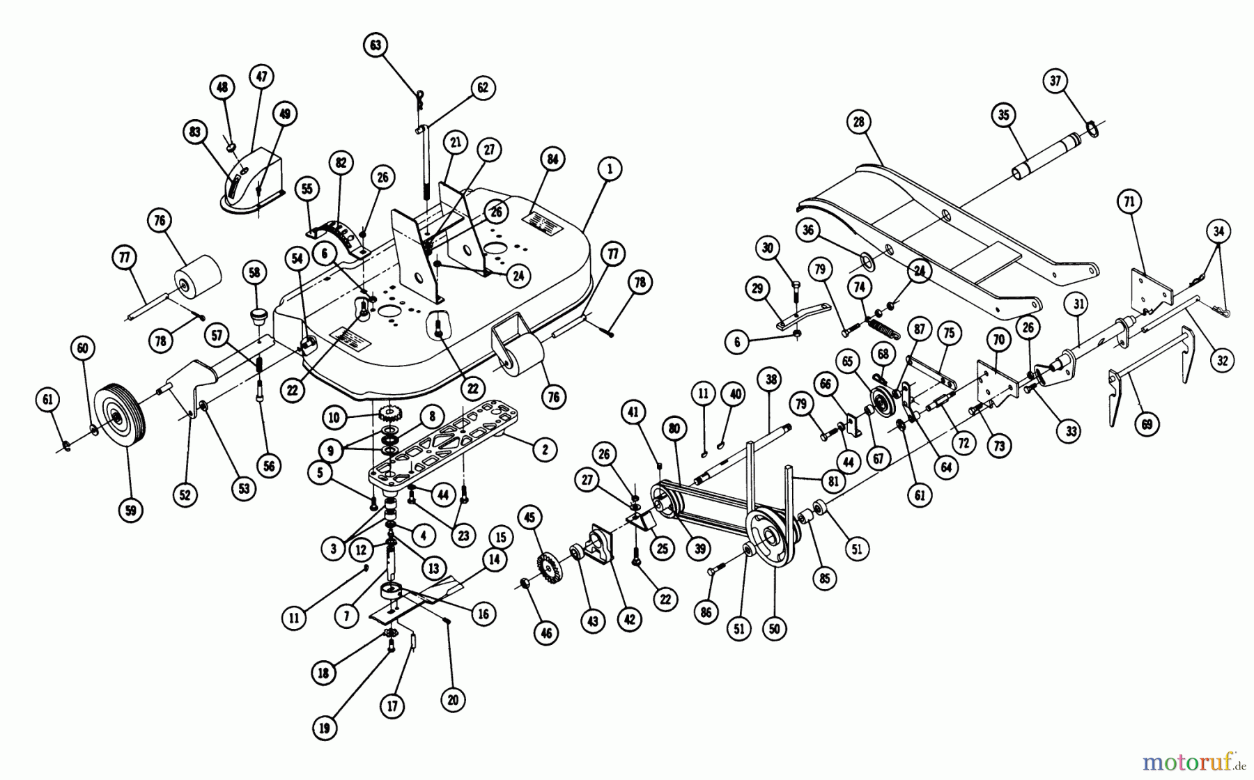 Toro Neu Mowers, Deck Assembly Only 7-1321 - Toro 42
