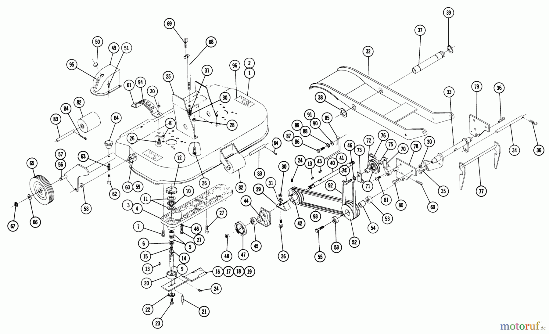Toro Neu Mowers, Deck Assembly Only 5-2322 - Toro 32