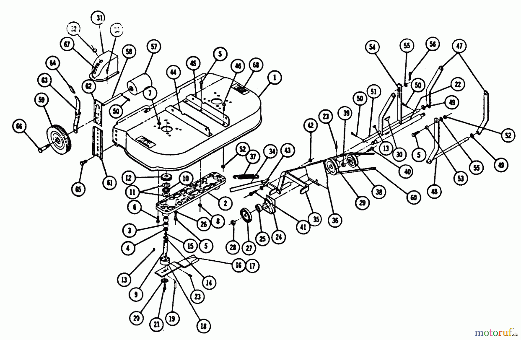 Toro Neu Mowers, Deck Assembly Only RM-117 - Toro 32