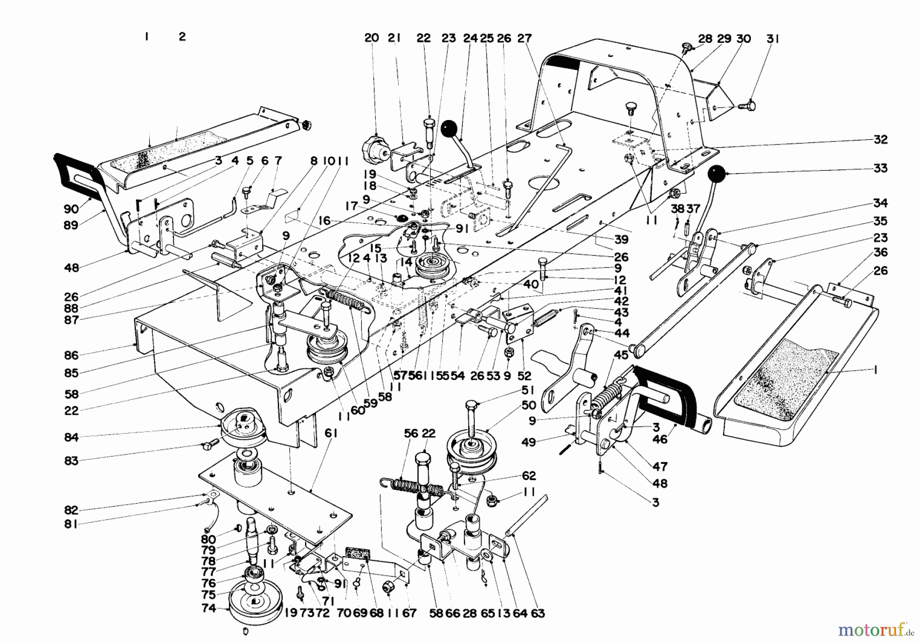 Toro Neu Mowers, Deck Assembly Only 57241 - Toro 32