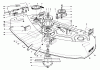 Toro 57358 - 44" Side Discharge Mower, 1987 (7000001-7999999) Ersatzteile 44" CUTTING DECK MODEL NO. 57358 #1