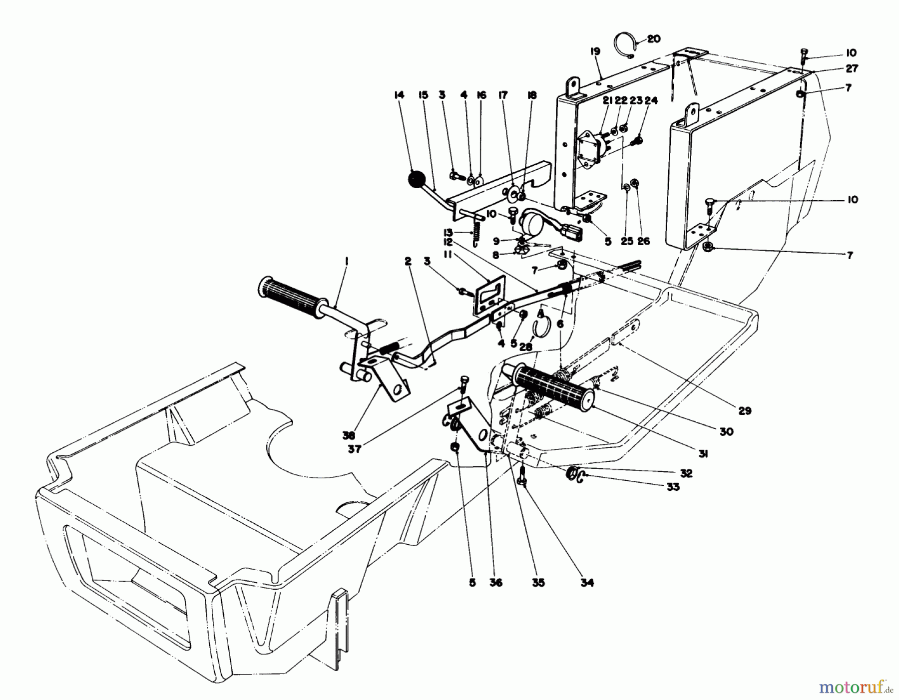 Toro Neu Mowers, Deck Assembly Only 57358 - Toro 44
