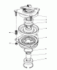 Toro 57358 - 44" Side Discharge Mower, 1987 (7000001-7999999) Ersatzteile CLUTCH ASSEMBLY NO. 44-0770