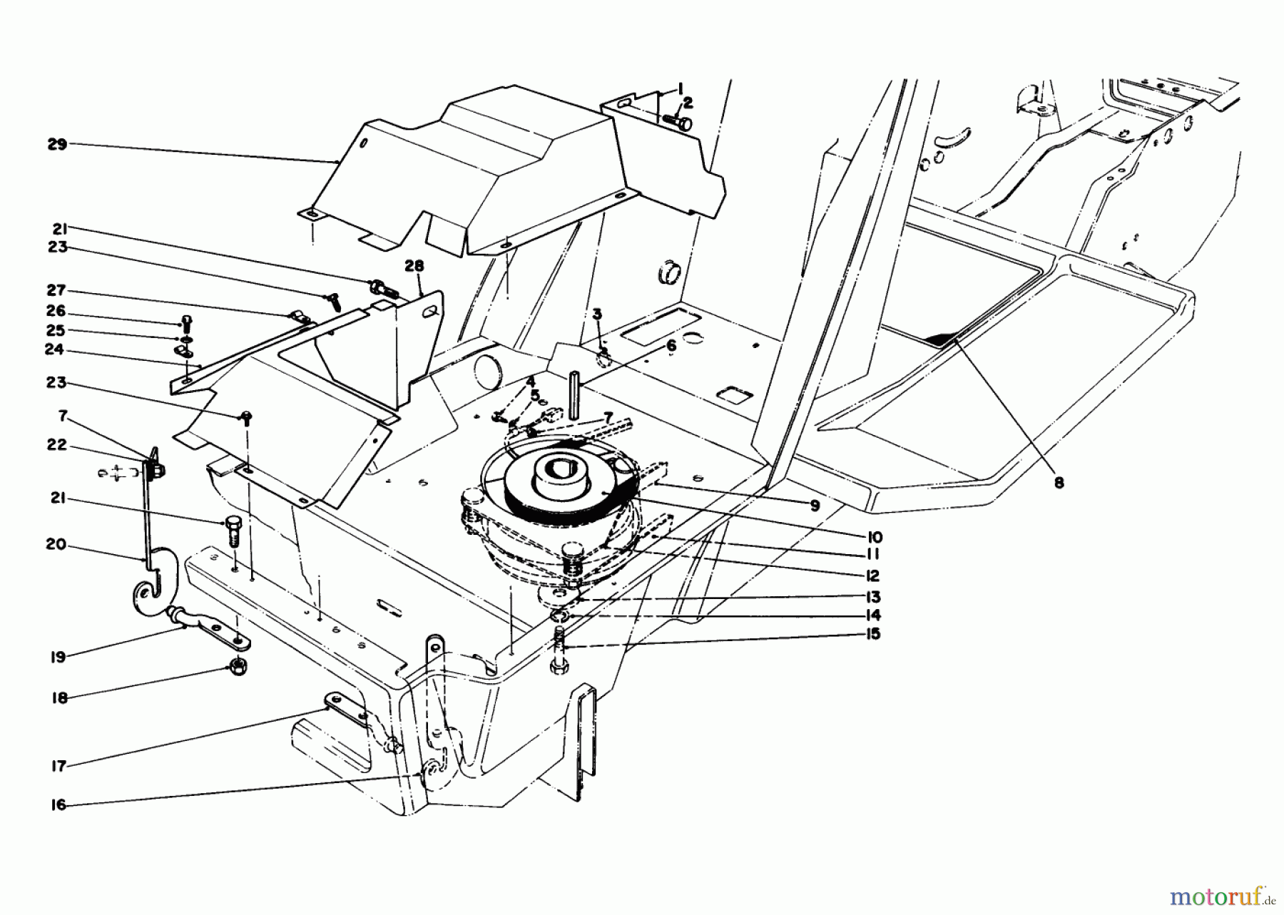 Toro Neu Mowers, Deck Assembly Only 57358 - Toro 44