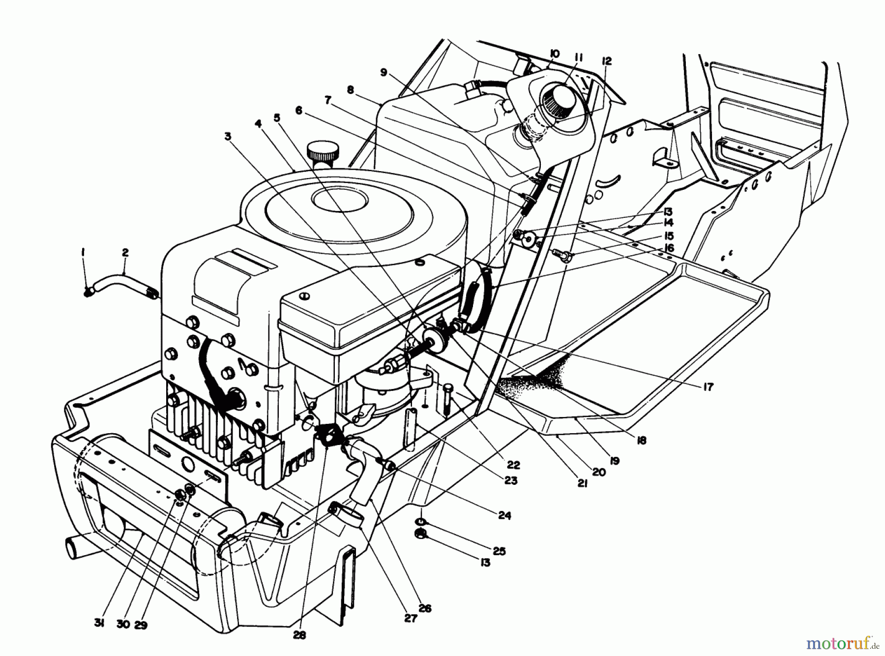 Toro Neu Mowers, Deck Assembly Only 57358 - Toro 44