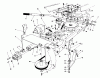 Toro 57358 - 44" Side Discharge Mower, 1987 (7000001-7999999) Ersatzteile FRAME & PULLEY ASSEMBLY 36" SNOWTHROWER ATTACHMENT MODEL NO. 59160 (OPTIONAL)