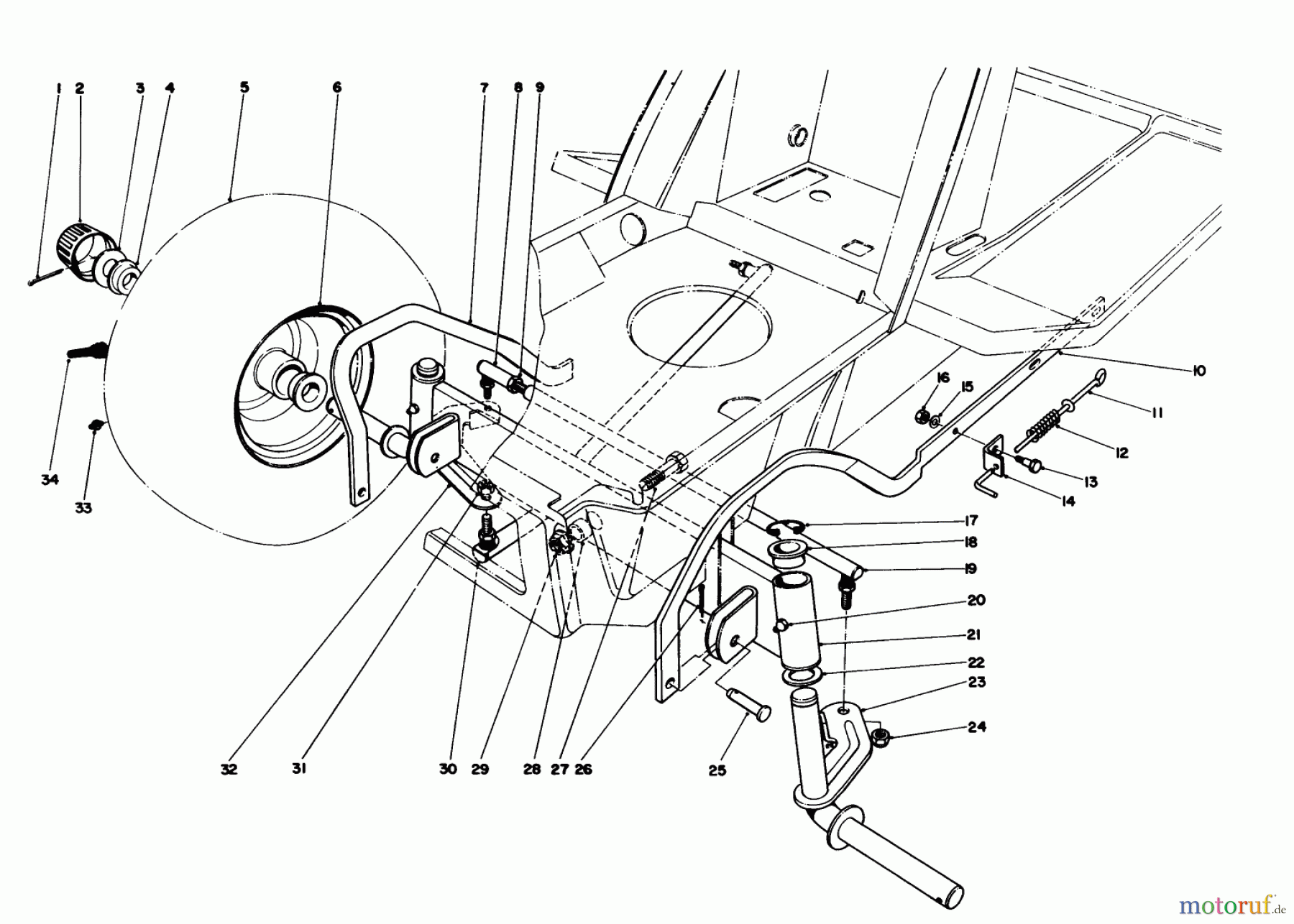 Toro Neu Mowers, Deck Assembly Only 57358 - Toro 44