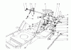 Toro 57358 - 44" Side Discharge Mower, 1987 (7000001-7999999) Ersatzteile SHIFT & CLUTCH ASSEMBLY