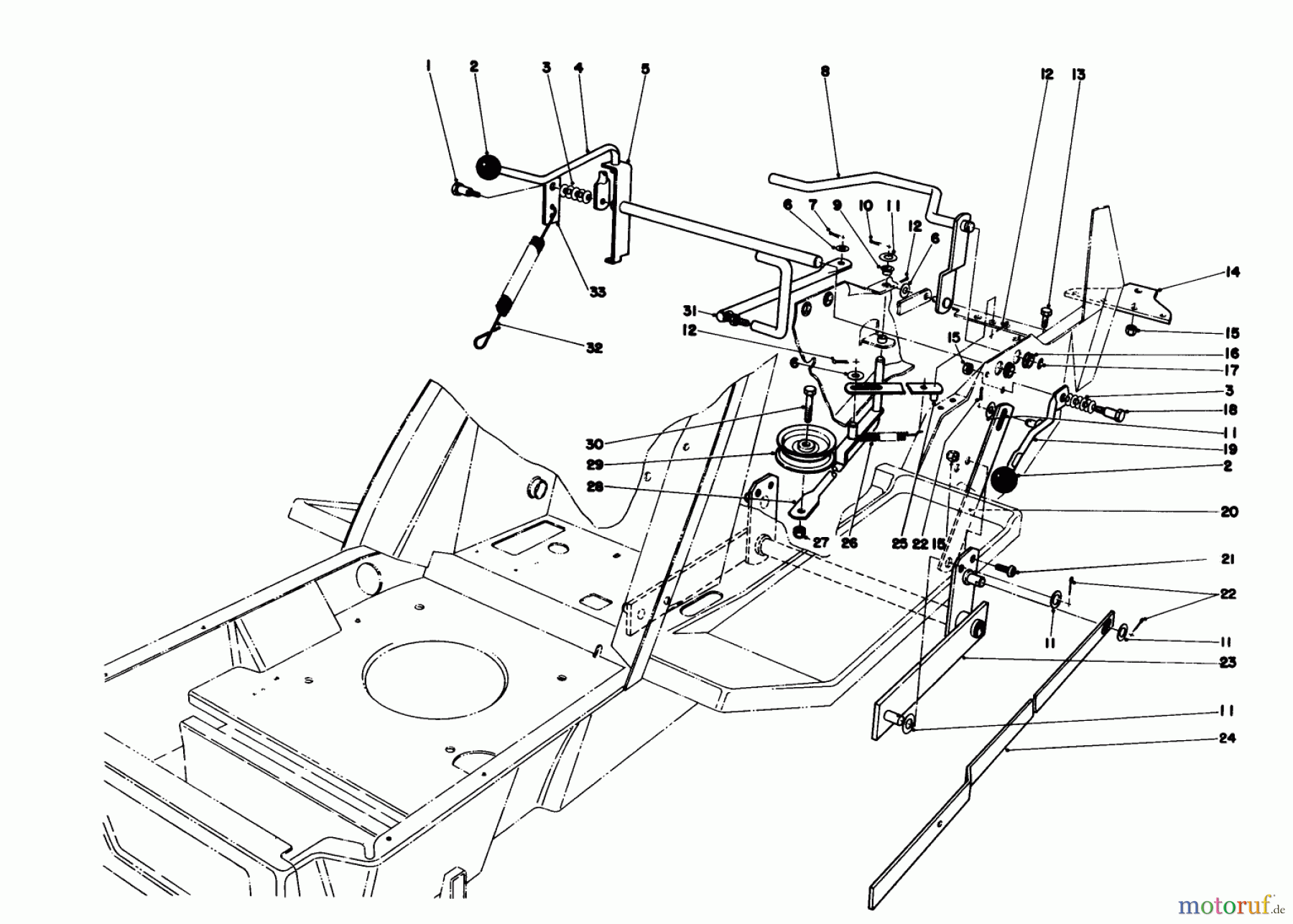 Toro Neu Mowers, Deck Assembly Only 57358 - Toro 44