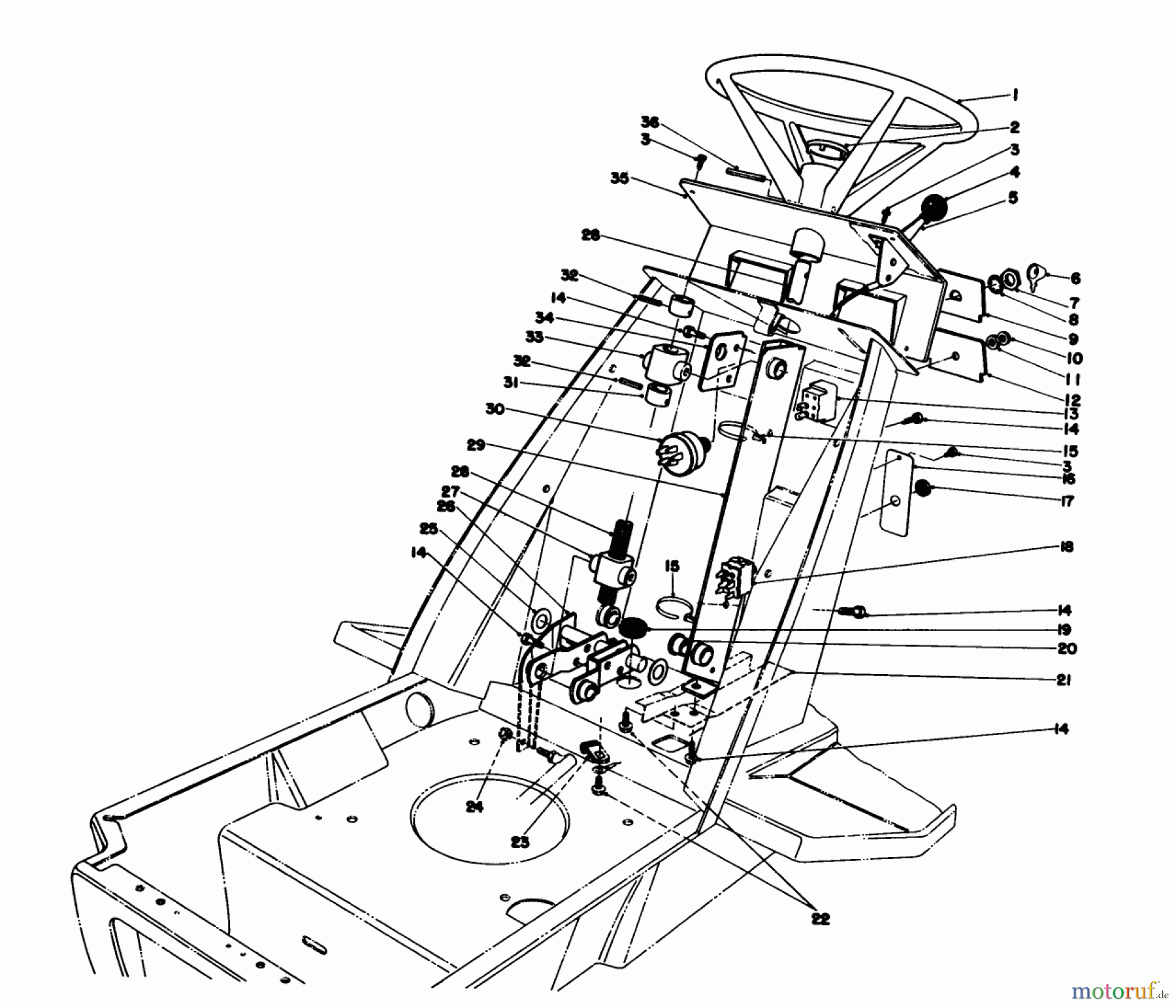 Toro Neu Mowers, Deck Assembly Only 57358 - Toro 44