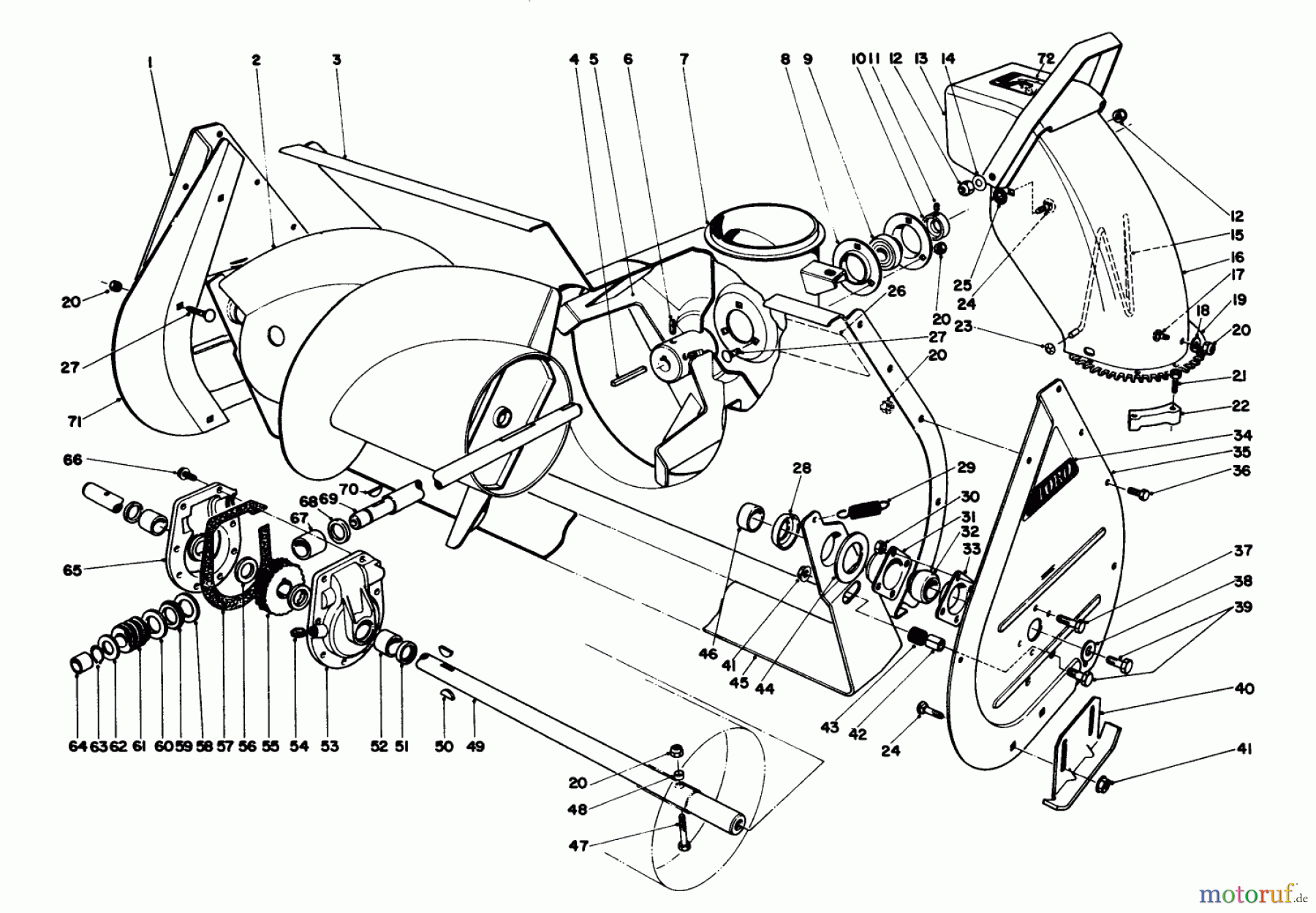 Toro Neu Mowers, Deck Assembly Only 59147 - Toro 38