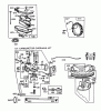 Toro 59147 - 38" Side Discharge Mower, for Model 59365 Tractor, 1986 (6000001-6999999) Ersatzteile ENGINE BRIGGS & STRATTON MODEL 253707-0157-01 #3