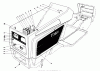 Toro 59147 - 38" Side Discharge Mower, for Model 59365 Tractor, 1986 (6000001-6999999) Ersatzteile HOOD ASSEMBLY