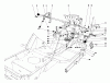 Toro 59147 - 38" Side Discharge Mower, for Model 59365 Tractor, 1986 (6000001-6999999) Ersatzteile SHIFT & CLUTCH ASSEMBLY