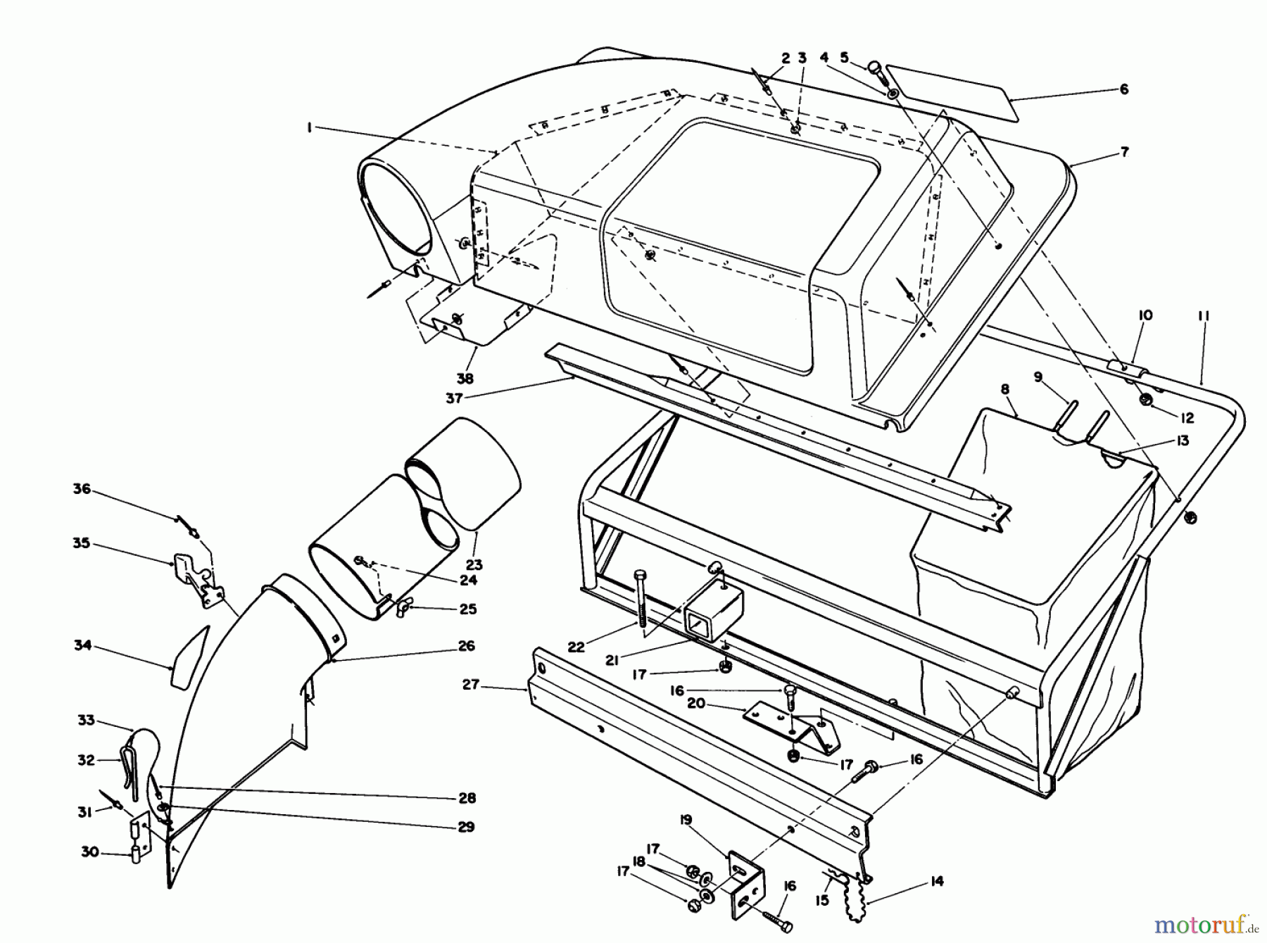 Toro Neu Mowers, Deck Assembly Only 59147 - Toro 38