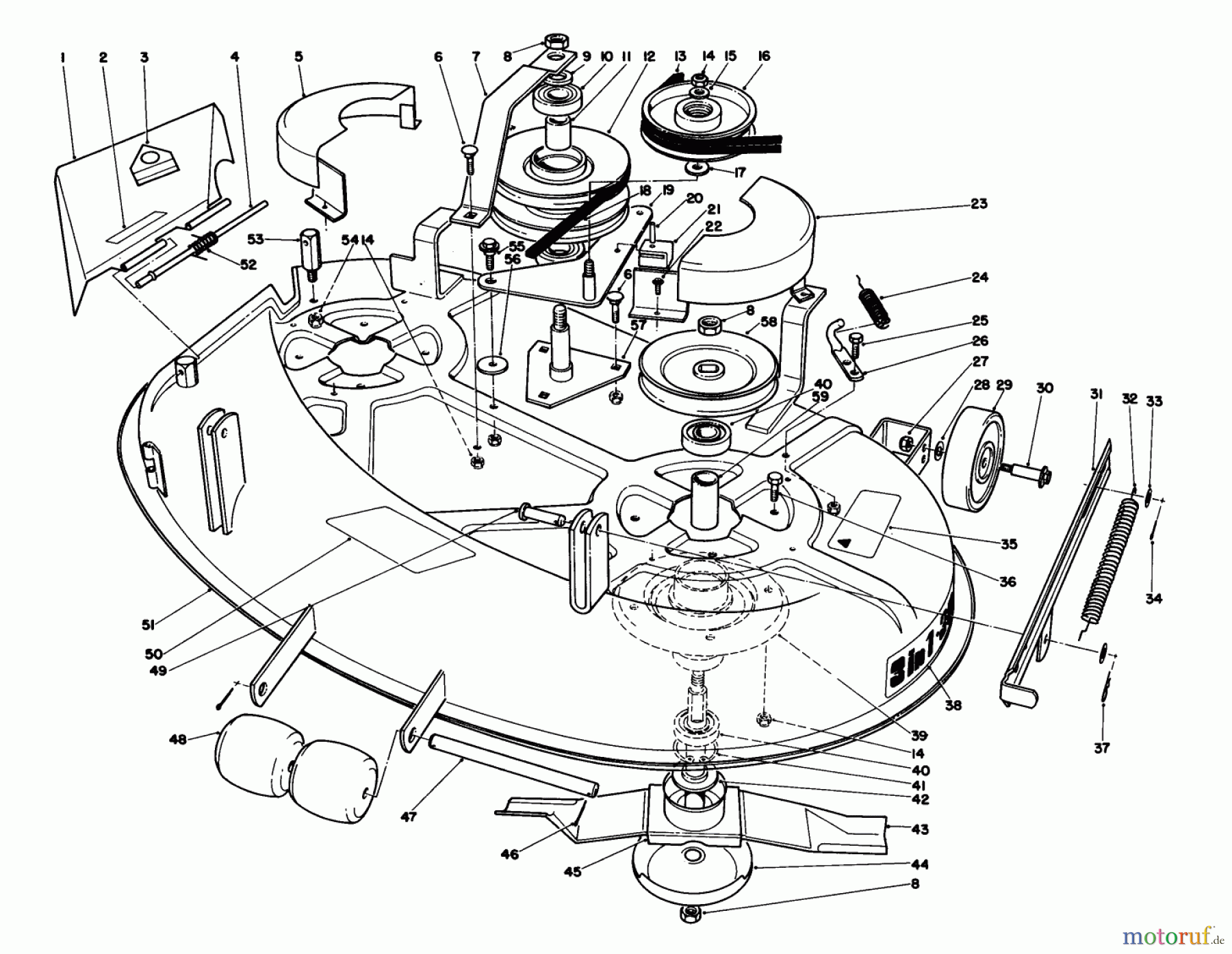  Toro Neu Mowers, Deck Assembly Only 59147 - Toro 38