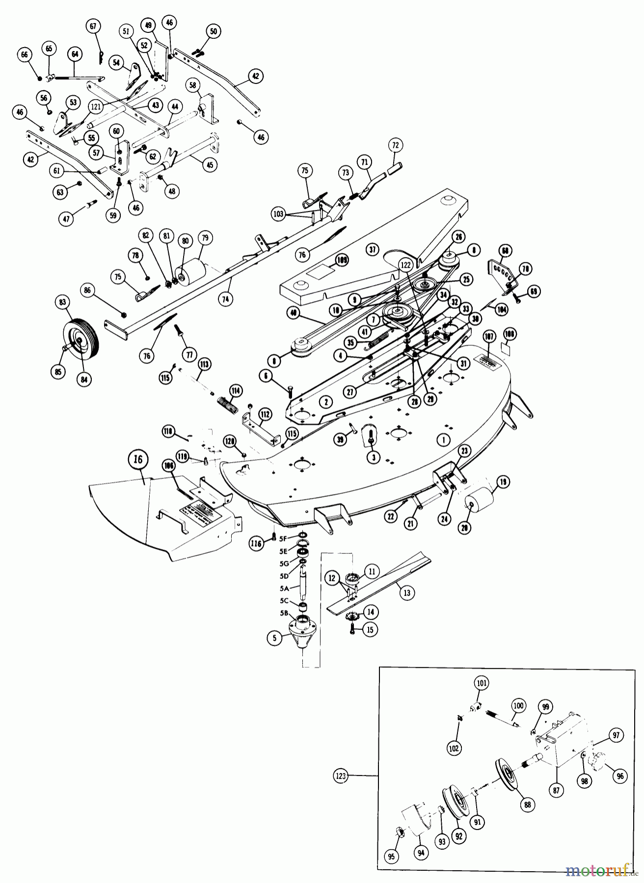 Toro Neu Mowers, Deck Assembly Only 65-42MS01 - Toro 42