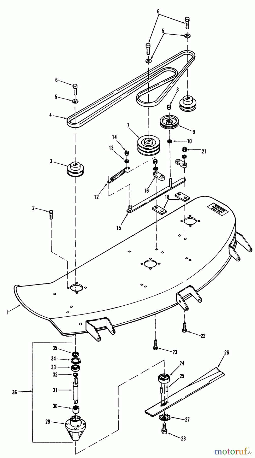 Toro Neu Mowers, Deck Assembly Only 65-48MS02 - Toro 48