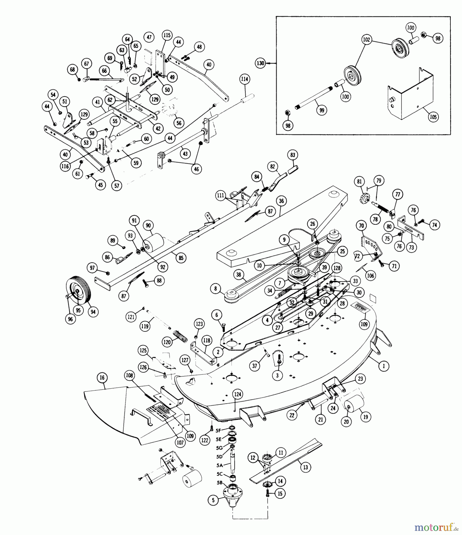 Toro Neu Mowers, Deck Assembly Only 65-48XS01 - Toro 48