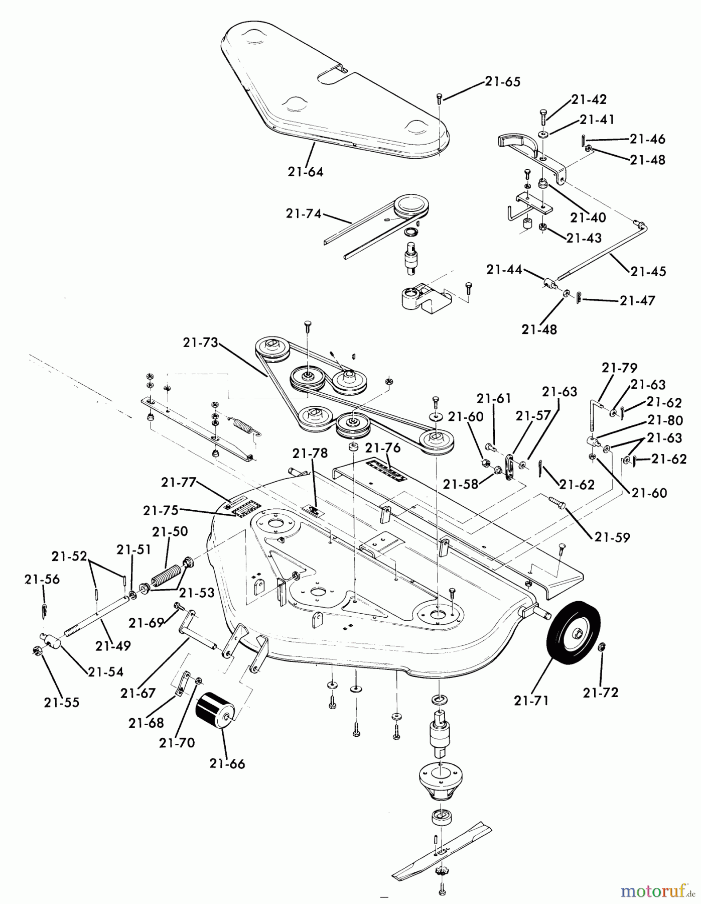 Toro Neu Mowers, Deck Assembly Only 75-36XS01 - Toro 36