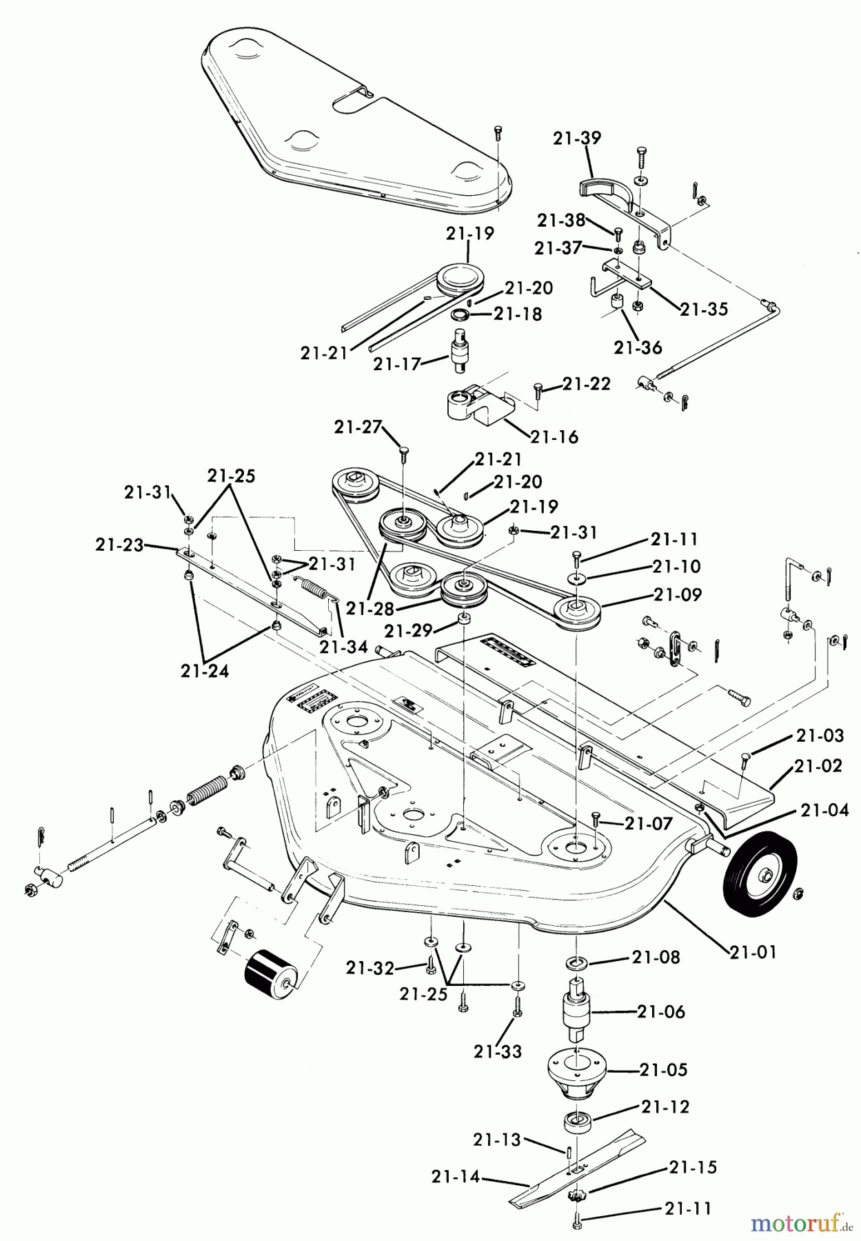Toro Neu Mowers, Deck Assembly Only 75-36XS01 - Toro 36