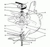 Toro 78215 - 38" Side Discharge Mower, 260 Series Yard Tractors, 1993 (3900001-3999999) Ersatzteile BLADE & SPINDLE ASSEMBLY