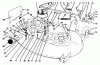 Toro 78215 - 38" Side Discharge Mower, 260 Series Yard Tractors, 1993 (3900001-3999999) Ersatzteile CUTTING UNIT ASSEMBLY