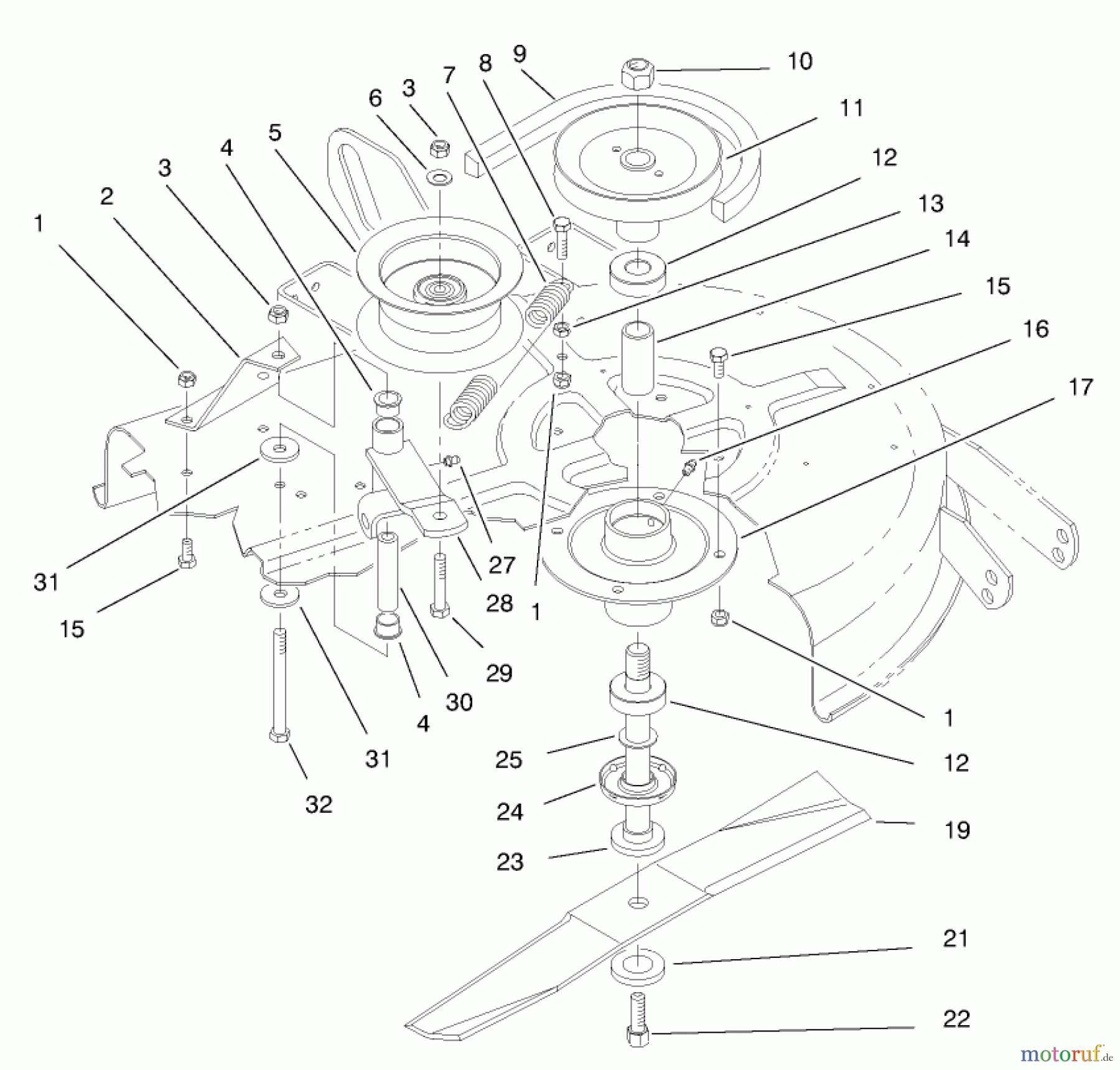  Toro Neu Mowers, Deck Assembly Only 78218 - Toro 38