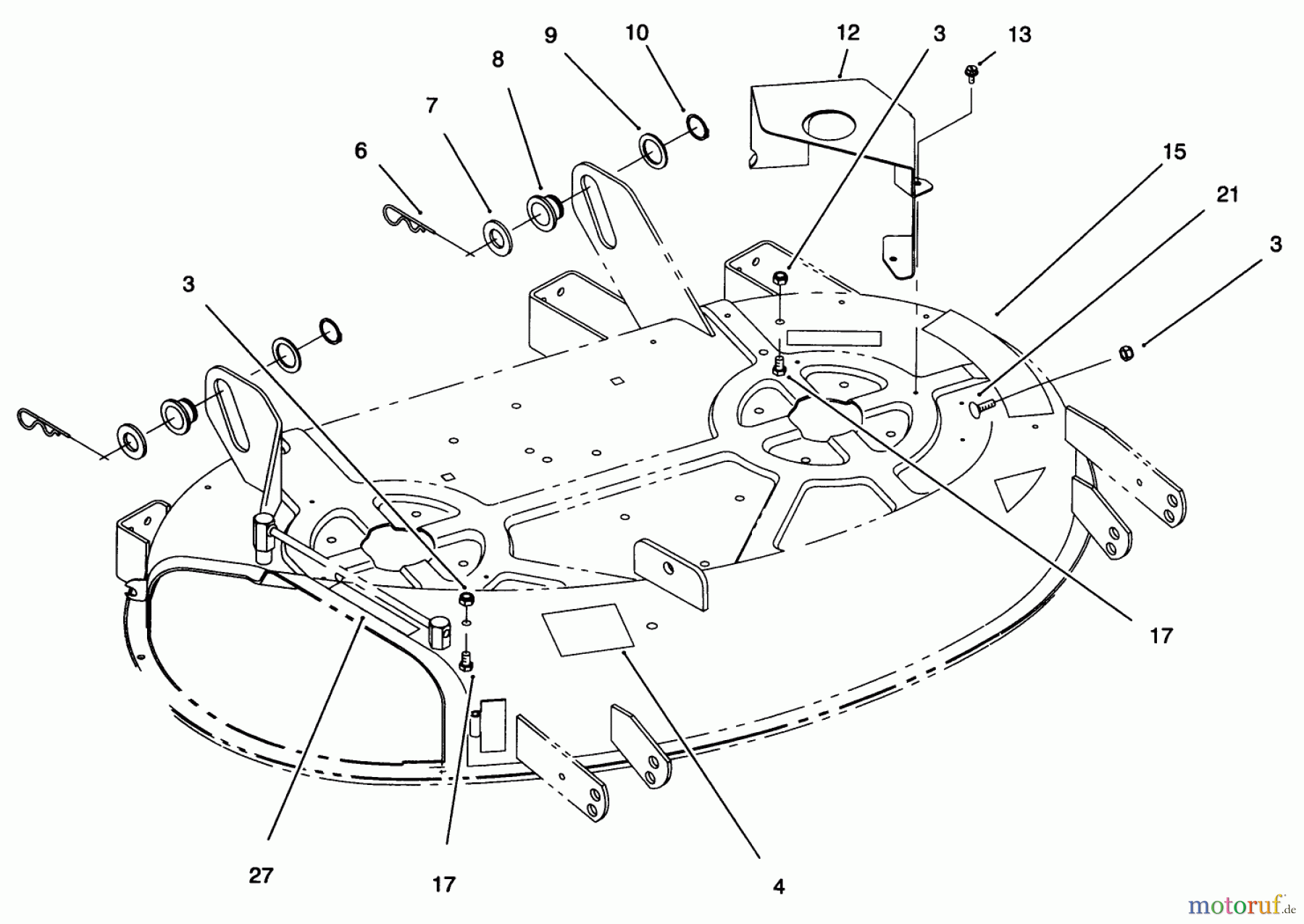  Toro Neu Mowers, Deck Assembly Only 78218 - Toro 38