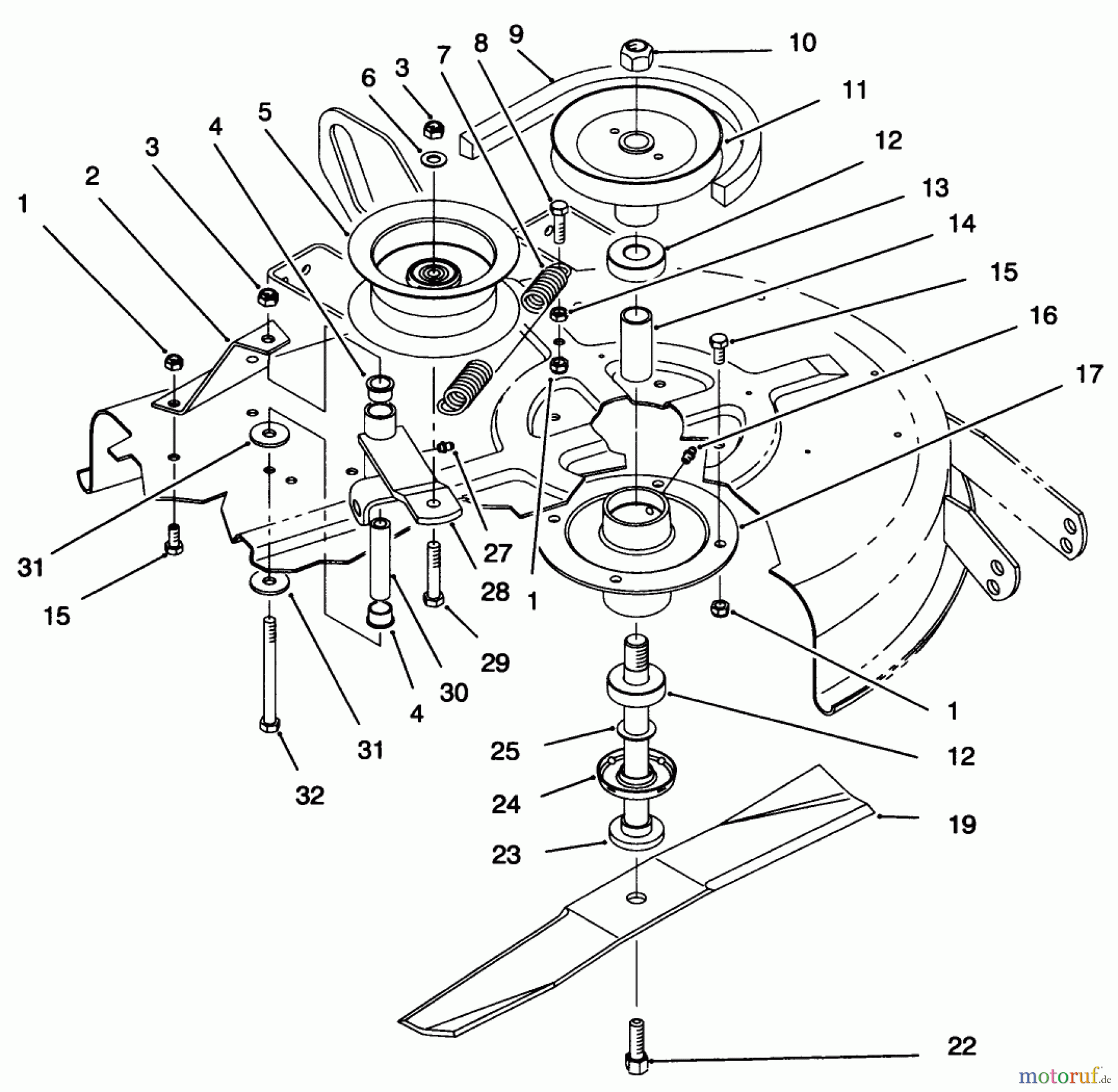  Toro Neu Mowers, Deck Assembly Only 78218 - Toro 38
