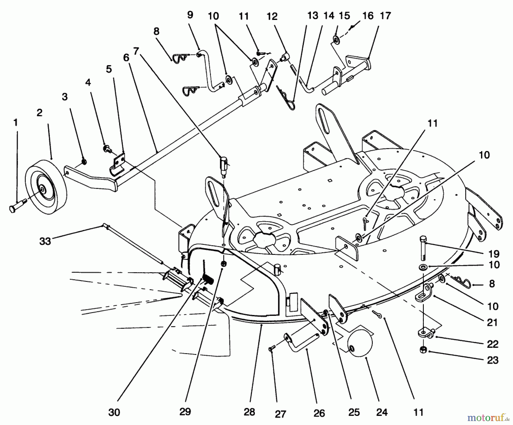 Toro Neu Mowers, Deck Assembly Only 78218 - Toro 38