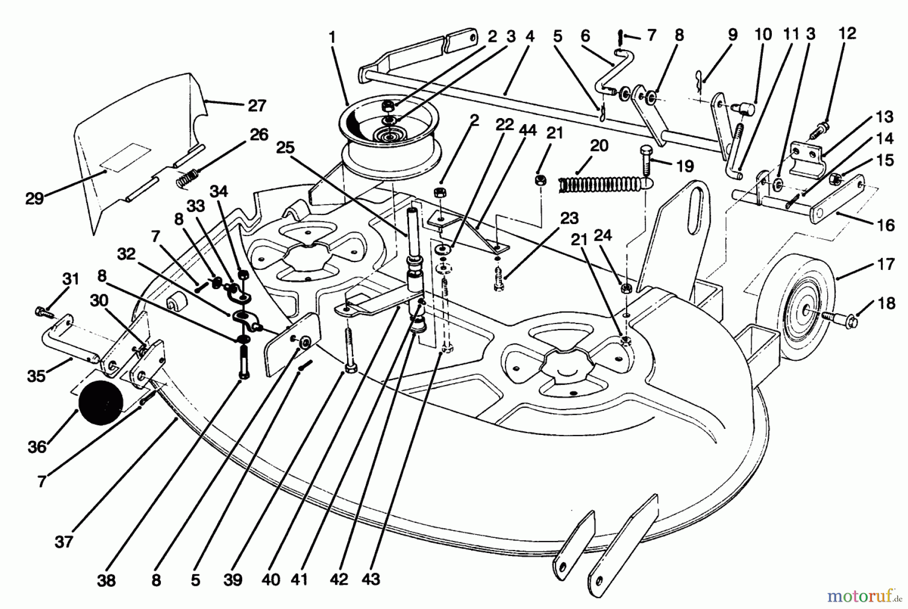 Toro Neu Mowers, Deck Assembly Only 78225 - Toro 38