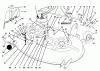 Toro 78226 - 38" Recycler Mower, 260 Series Yard Tractors, 1994 (4900001-4999999) Ersatzteile CUTTING UNIT ASSEMBLY