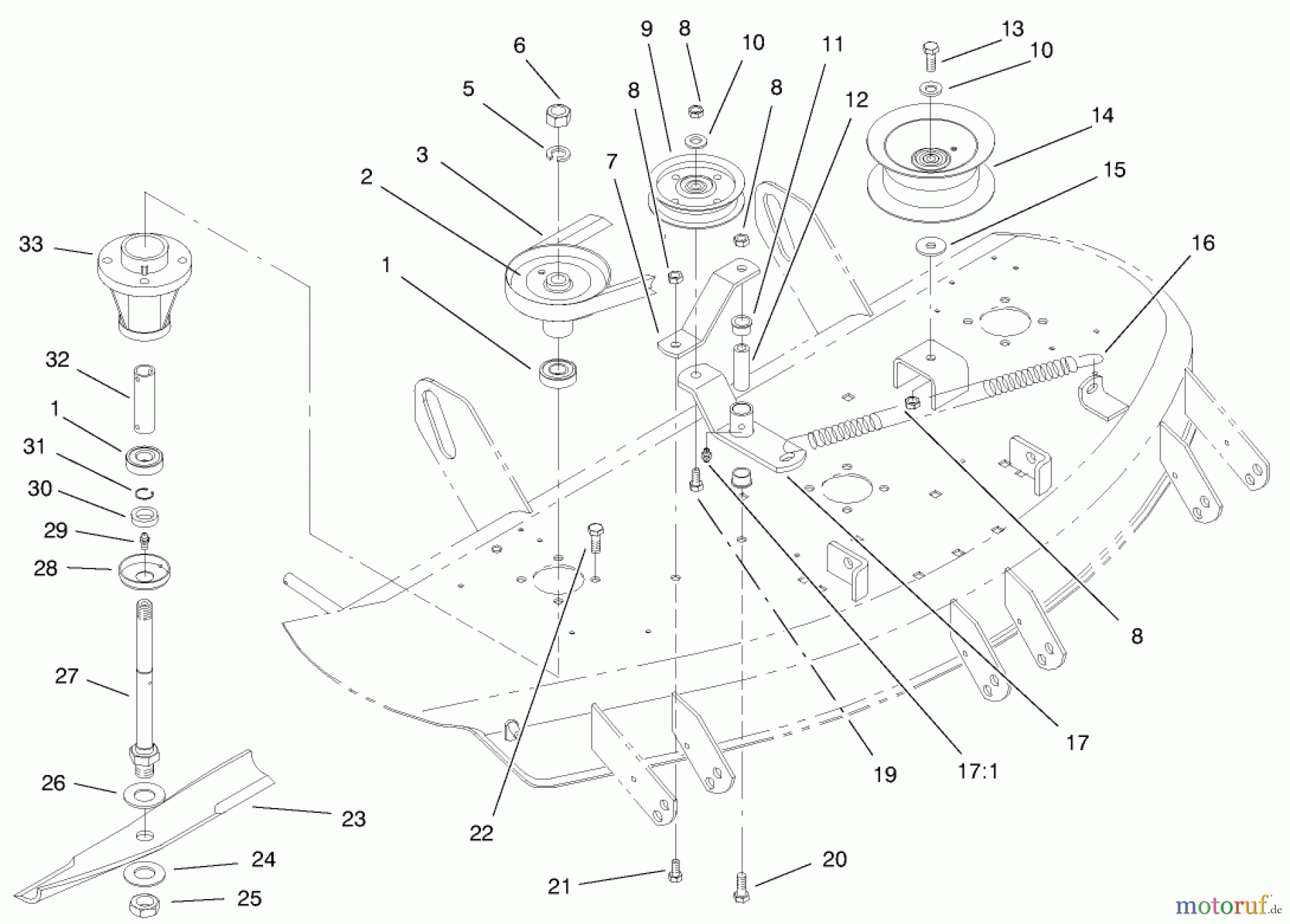 Toro Neu Mowers, Deck Assembly Only 78231 - Toro 42
