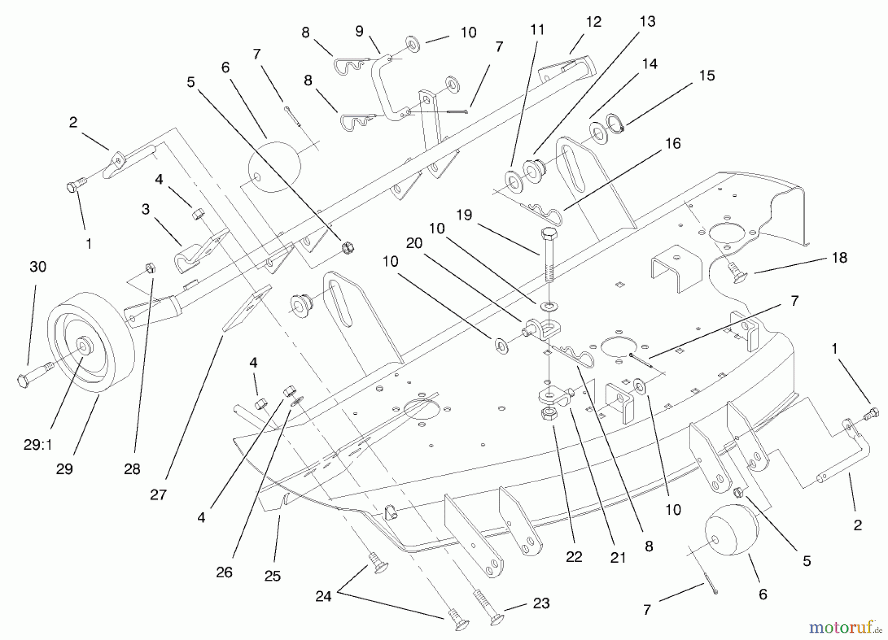 Toro Neu Mowers, Deck Assembly Only 78231 - Toro 42