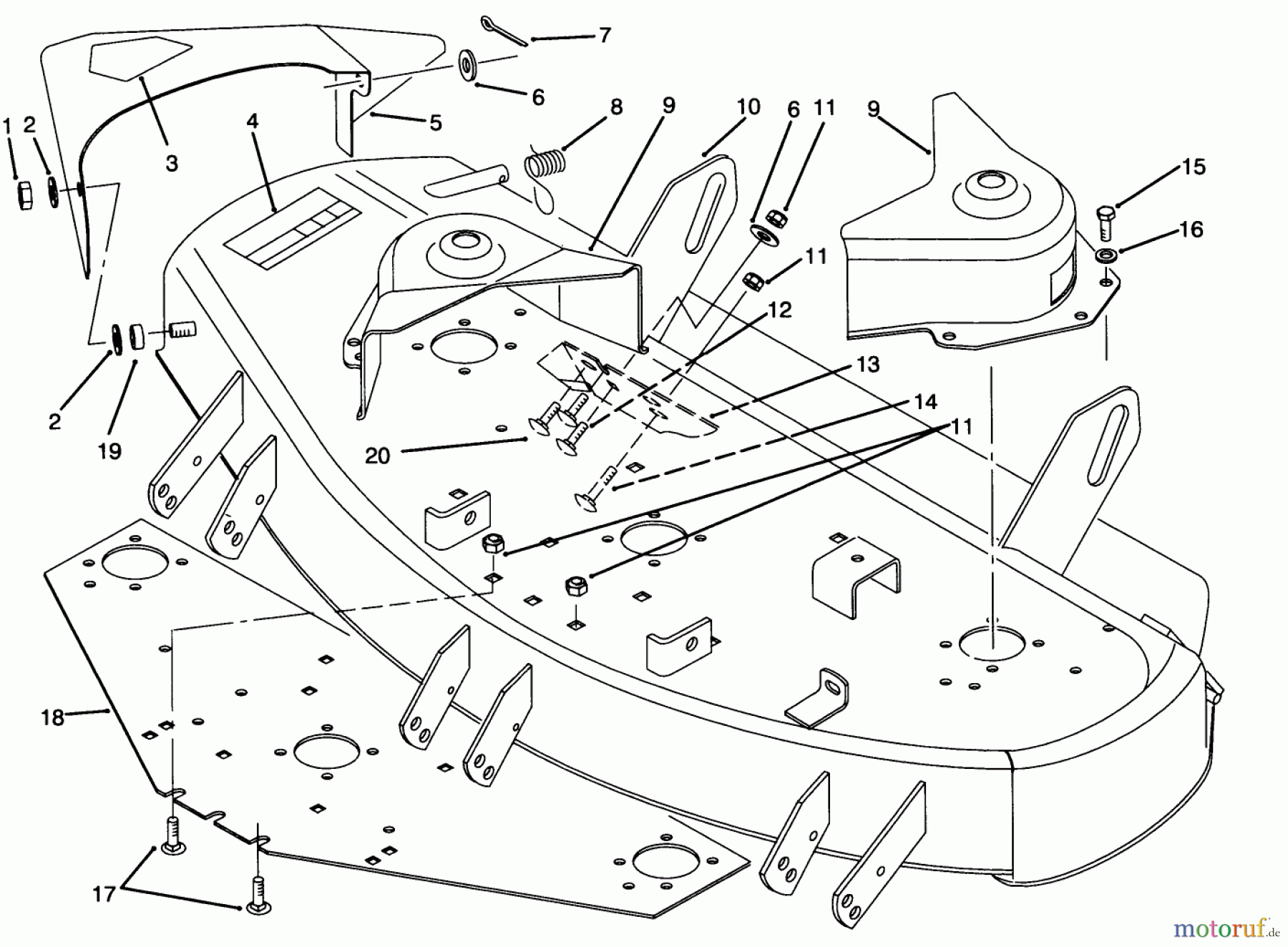 Toro Neu Mowers, Deck Assembly Only 78231 - Toro 42