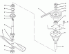 Toro 78231 - 42" Side Discharge Mower, 260 Series Yard Tractors, 1994 (4900001-4999999) Ersatzteile SPINDLE ASSEMBLY
