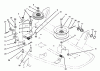 Toro 78231 - 42" Side Discharge Mower, 260 Series Yard Tractors, 1995 (5900001-5999999) Ersatzteile PULLEYS & IDLER ARM ASSEMBLY