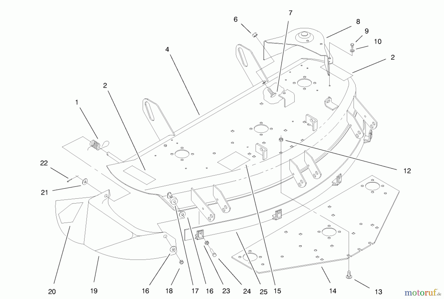 Toro Neu Mowers, Deck Assembly Only 78232 - Toro 42