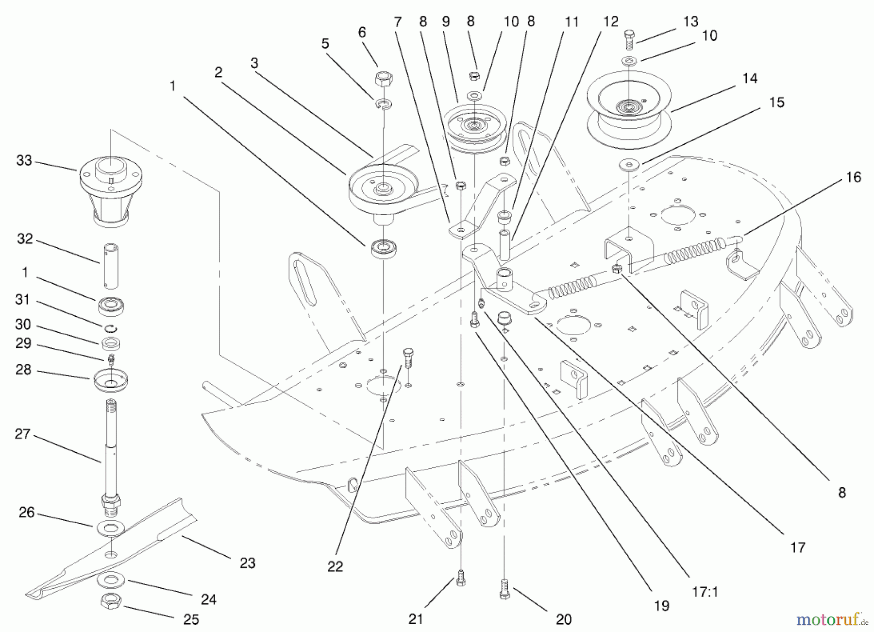 Toro Neu Mowers, Deck Assembly Only 78232 - Toro 42
