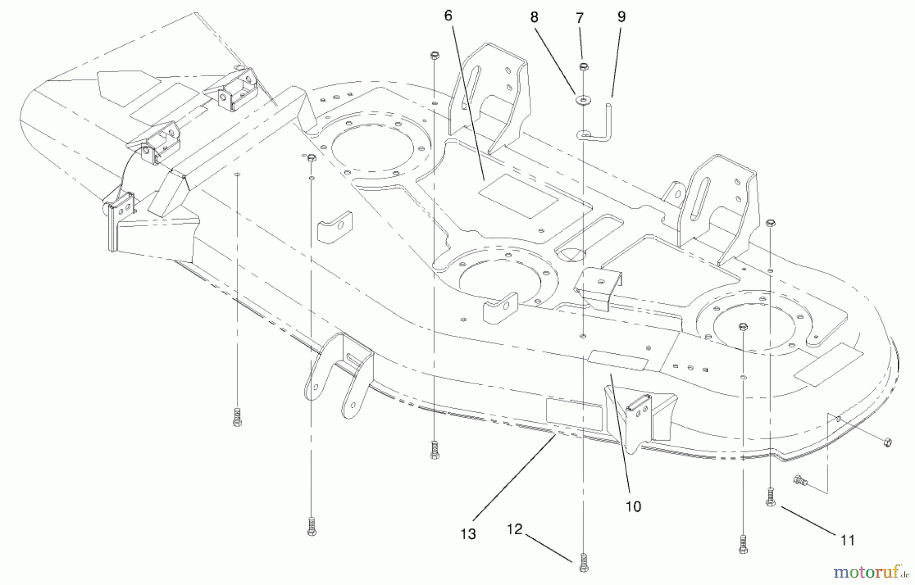 Toro Neu Mowers, Deck Assembly Only 78253 - Toro 52