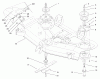Toro 78253 - 52" Side Discharge Mower, 260 Series Lawn and Garden Tractors, 2000 (200000001-200999999) Ersatzteile BLADES, SPINDLES, AND DEFLECTOR ASSEMBLY