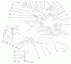 Toro 78253 - 52" Side Discharge Mower, 260 Series Lawn and Garden Tractors, 2000 (200000001-200999999) Ersatzteile GAGE WHEELS AND LIFT BRACKETS ASSEMBLY