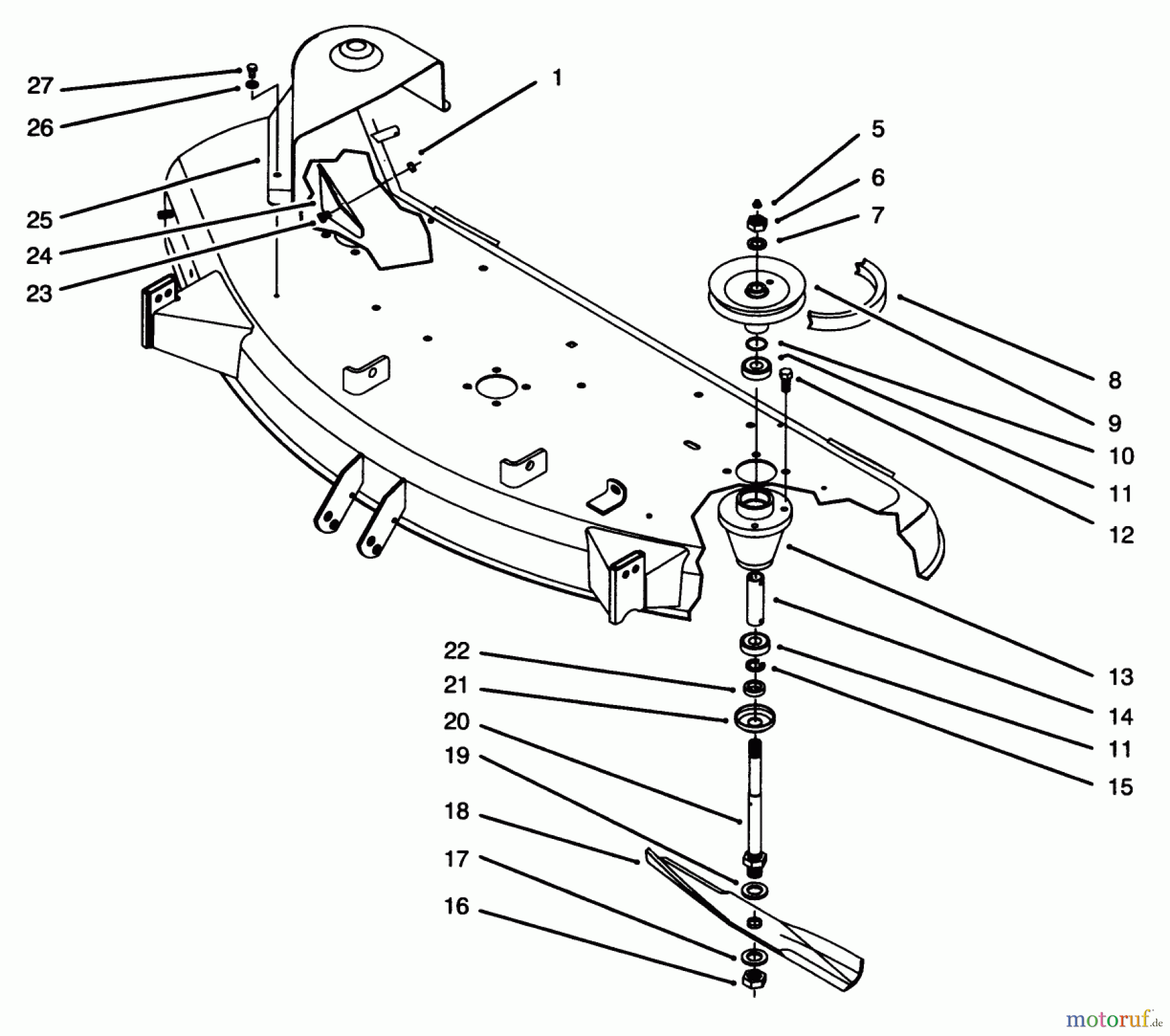 Toro Neu Mowers, Deck Assembly Only 78260 - Toro 48