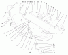 Toro 78261 - 48" Side Discharge Mower, 260 Series Lawn and Garden Tractors, 2000 (200000001-200999999) Ersatzteile DECK SUSPENSION ASSEMBLY