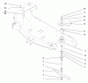 Toro 78261 - 48" Side Discharge Mower, 260 Series Lawn and Garden Tractors, 2000 (200000001-200999999) Ersatzteile SPINDLE & BLADE ASSEMBLY